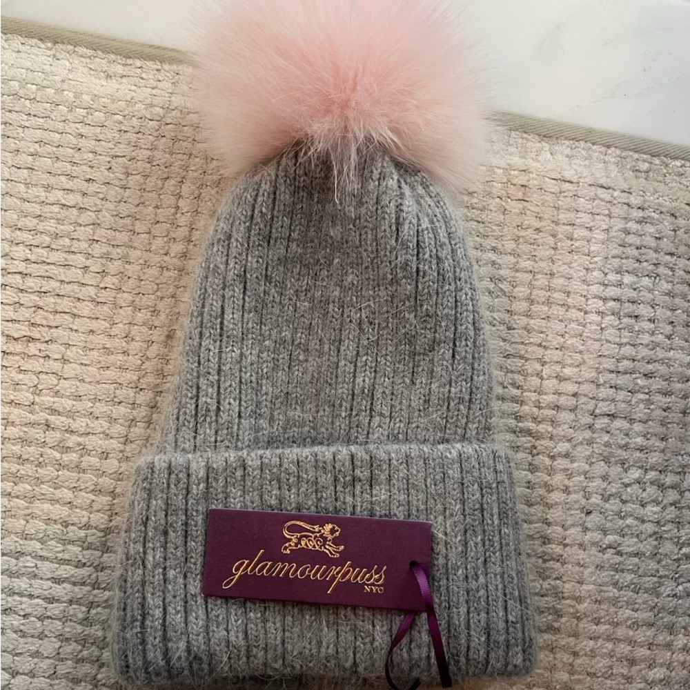 Fox fur hat, NEW with tags!
